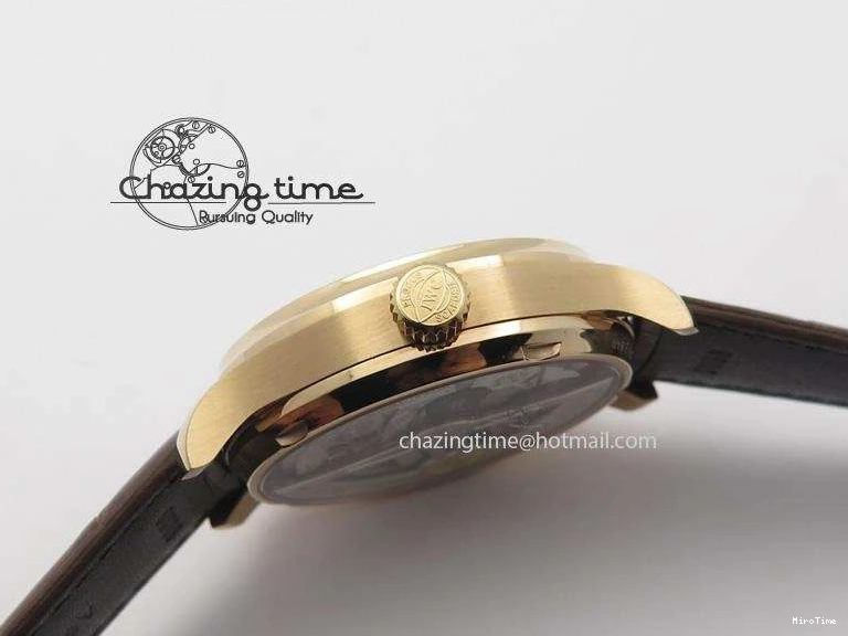 MIROTIME 0128 Fashionable Portuguese Real PR RG IW500701 ZF 1:1 Best Edition On Brown Leather Strap A52010 V 7302